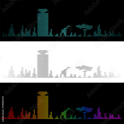 Sound Graph Style Nairobi Skyline