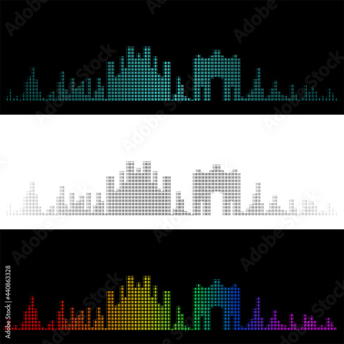 Sound Graph Style Milan Skyline