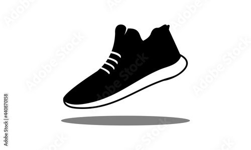 black running sneaker shoe