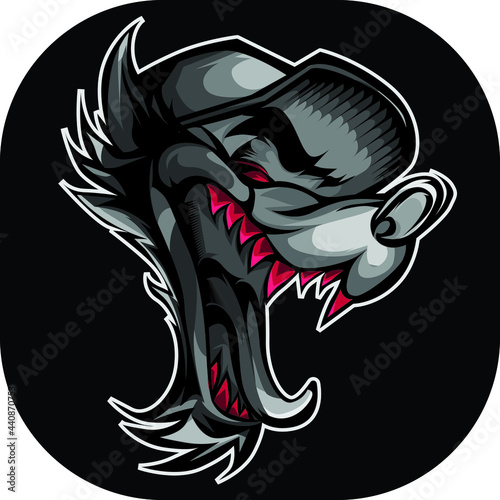 wolf tribal tattoo
