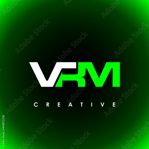 VRM Letter Initial Logo Design Template Vector Illustration