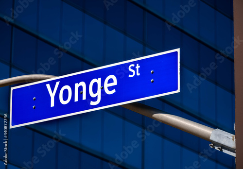 The Yonge street sign.  photo