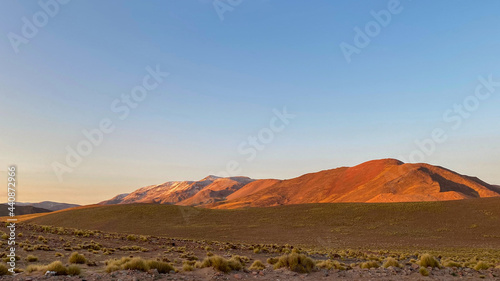 sunset in the mountain