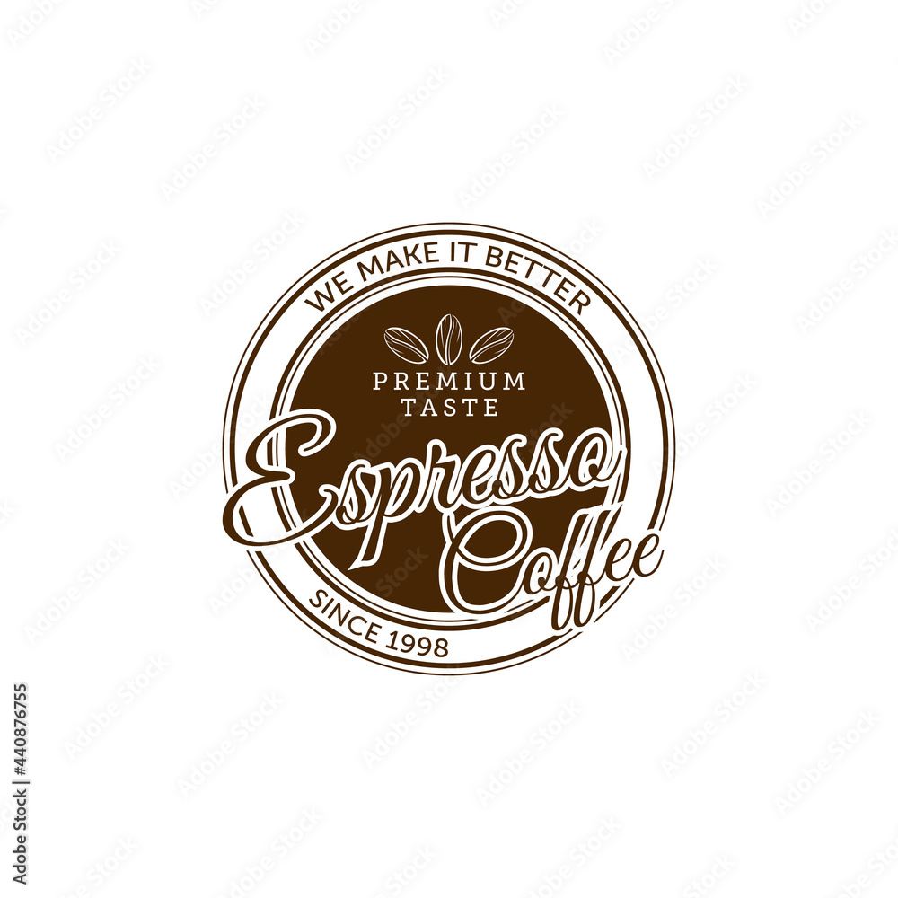 Fototapeta premium vintage logo for coffee shop icon vector sign symbol illustration design