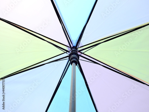 under of colorful umbrella texture