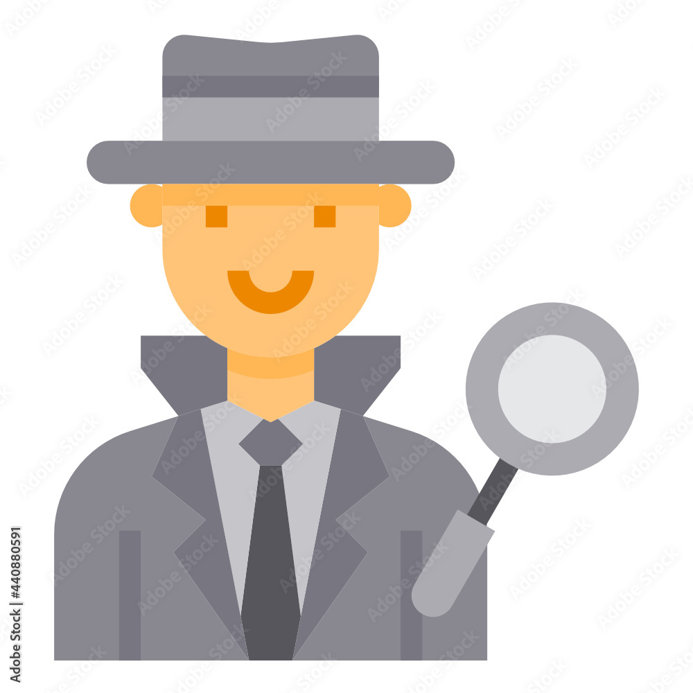 Detective flat icon