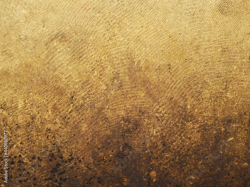close up view of old drumhead texture