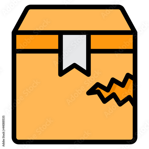 Damage filled outline icon