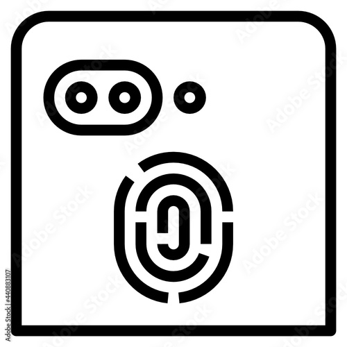 Finger Scan outline icon