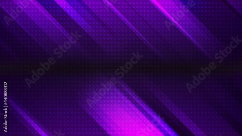 Dark violet hi-tech geometric abstract background