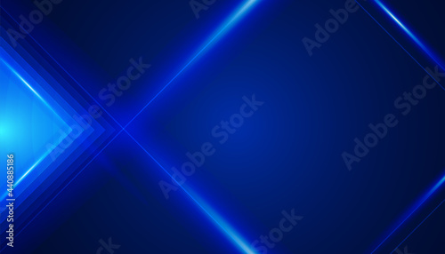 Modern abstract technology backgrounds triangel wave lines background with blue light effect concept. Digital data, communication, science and futuristic concept. vector illustration