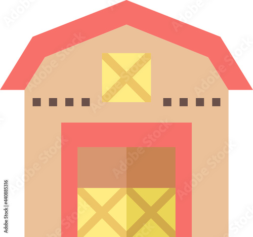 barn flat icon