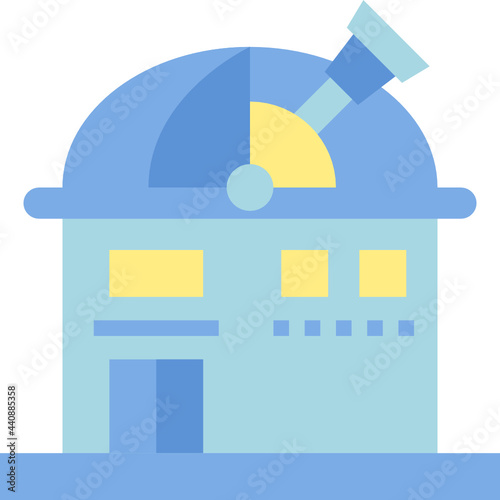 observatory flat icon