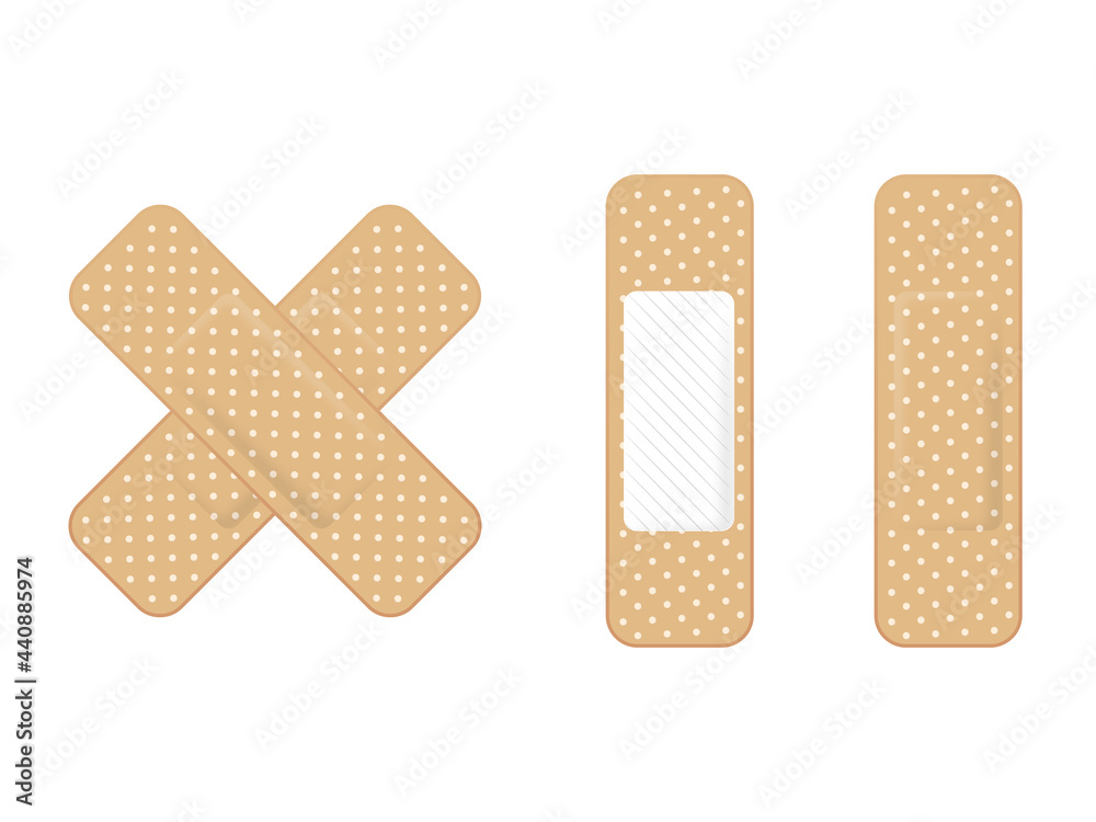 Adhesive bandage elastic medical plasters set
