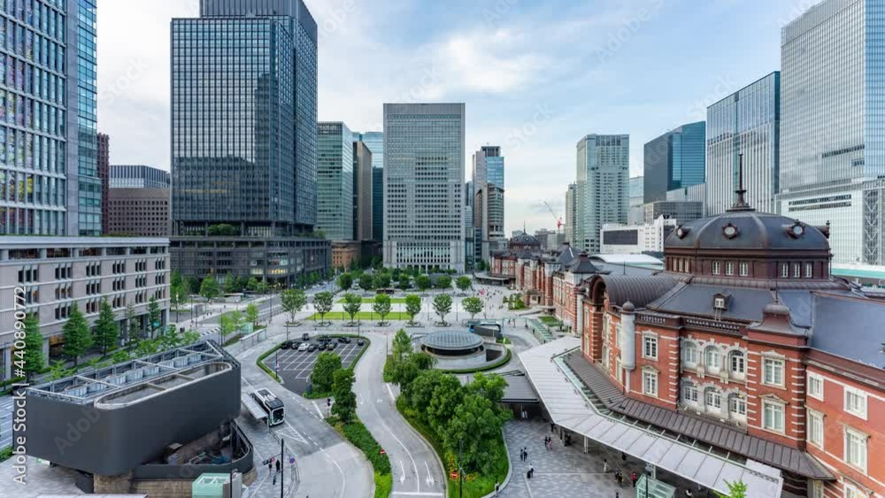 4K・東京駅・タイムラプス 4K・東京駅・タイムラプス