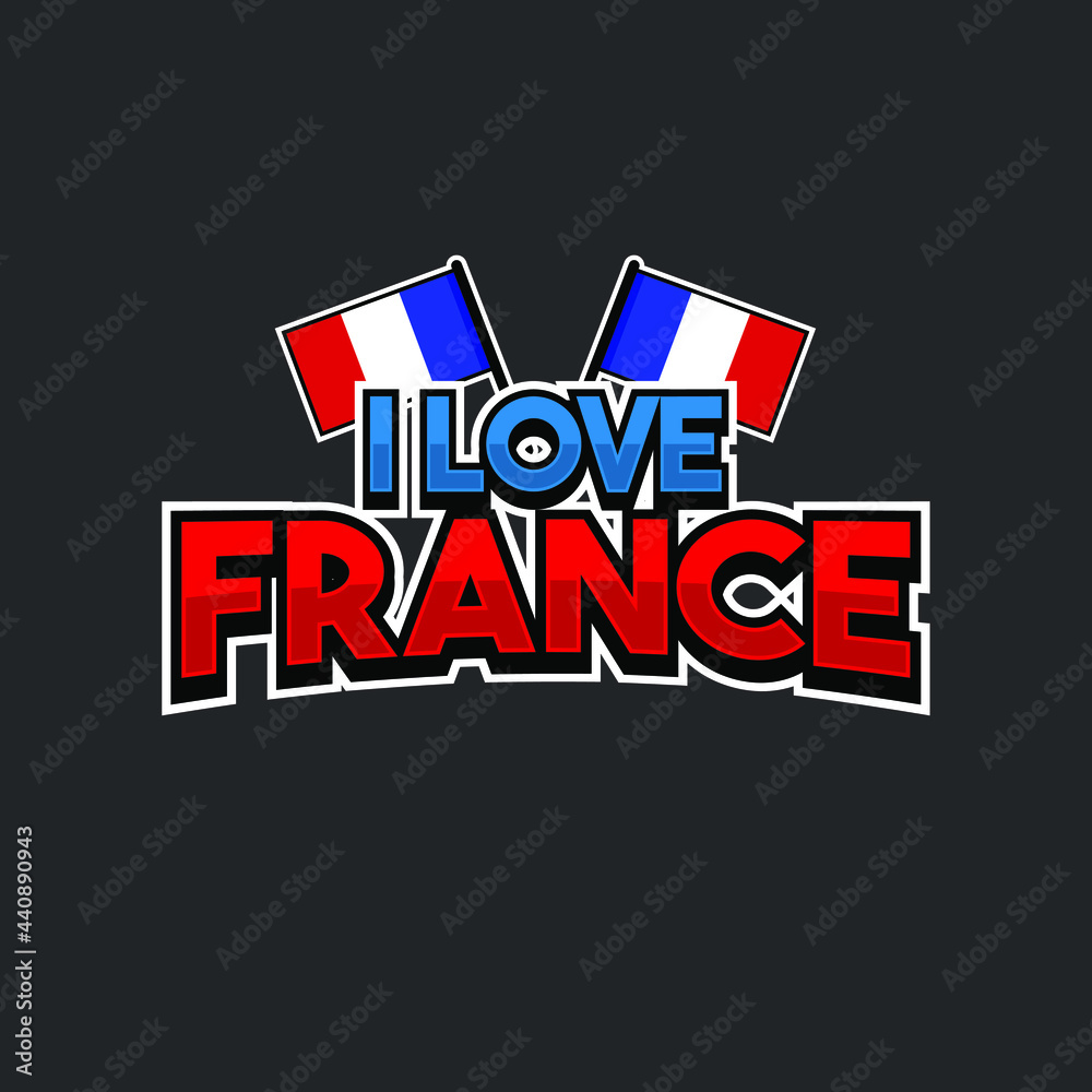 i love france illustration design i love france illustration design