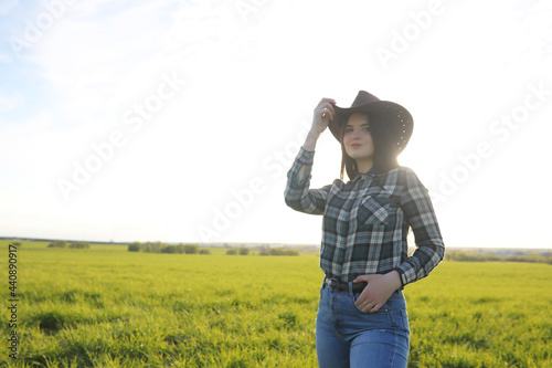 A girl travels the summer in the country