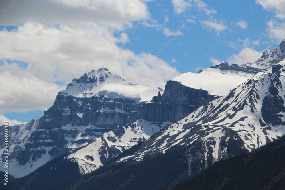 June Snow On The Mountains, Banff National Park, Alberta