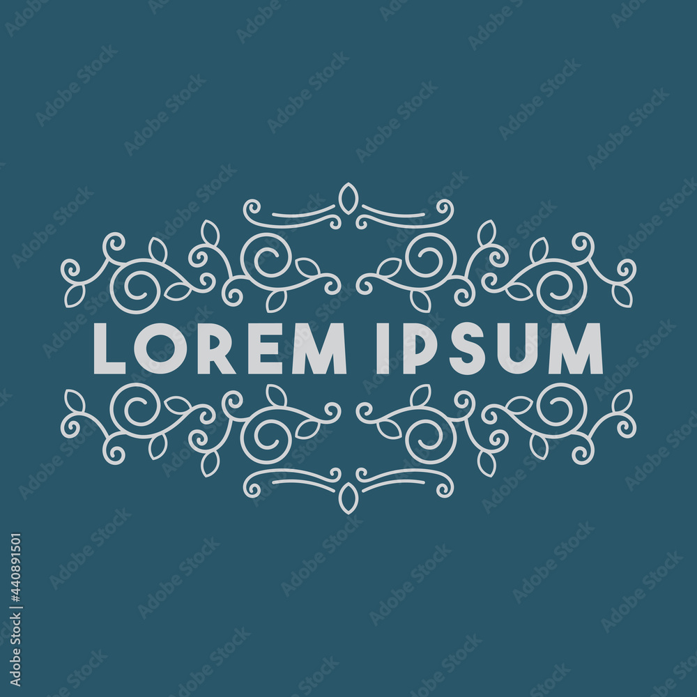 Naklejka premium a simple frame of ornament vector image