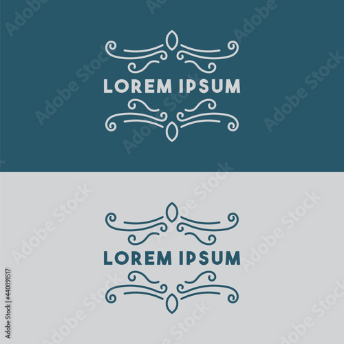 a simple frame of ornament vector image