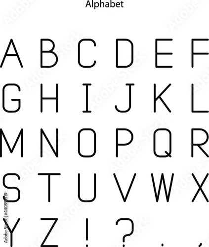 alphabet line icon, alphabet sign on white background, alphabet outline style for mobile concept and web design.