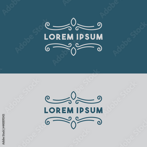 a simple frame of ornament  vector image