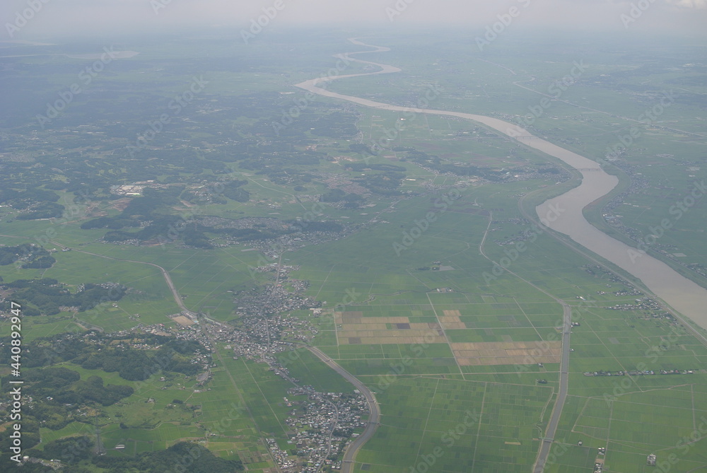 aerial view of the river aerial view of the river