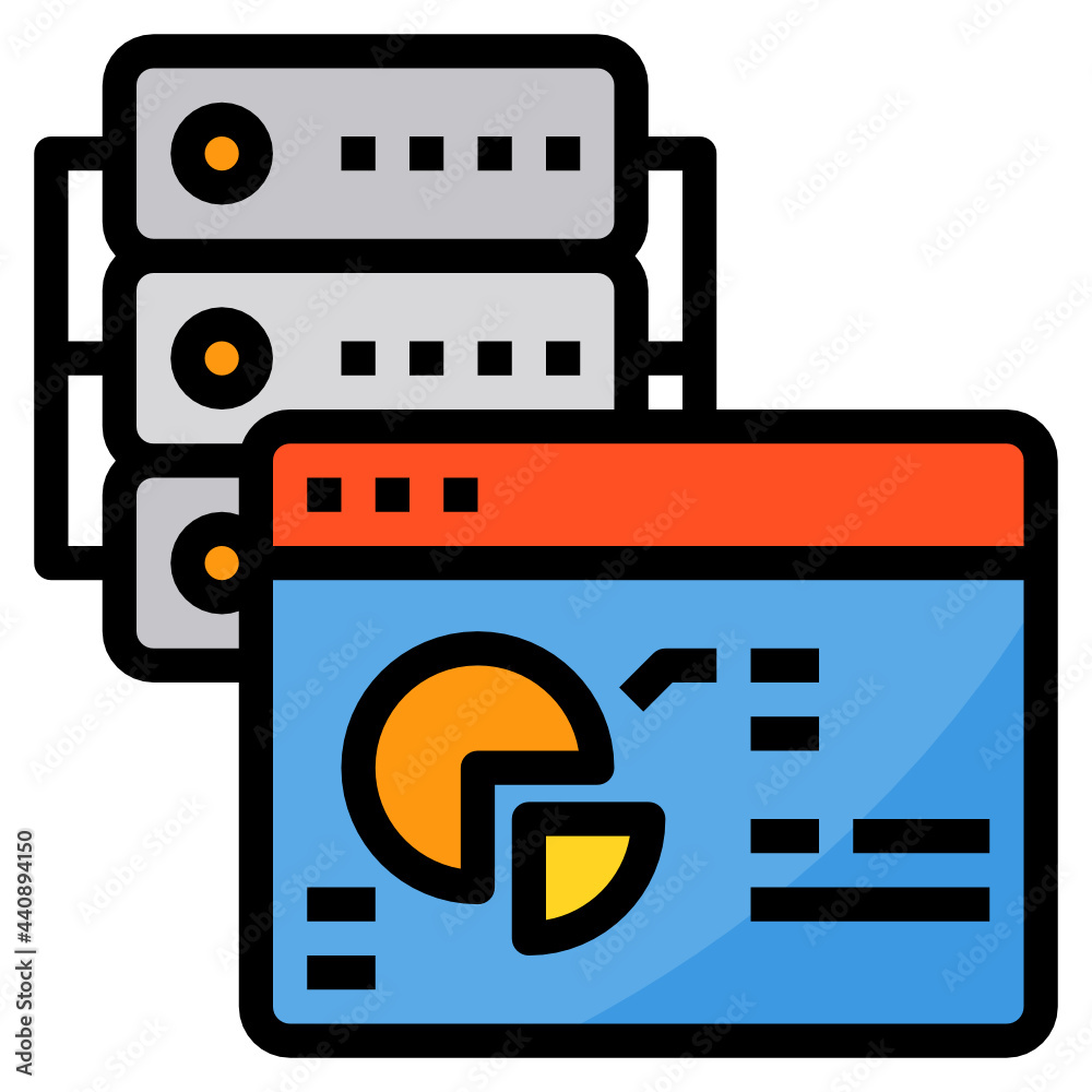 Data Analytics filled outline icon Data Analytics filled outline icon