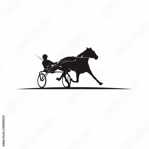 sulky horse racing logo photo