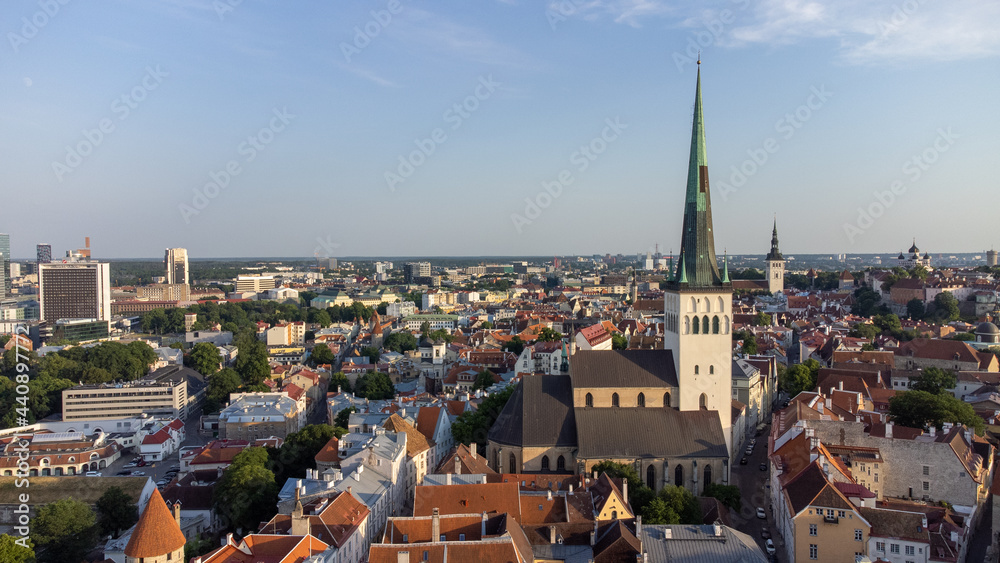 Beautiful view of City Tallinn Estonia
