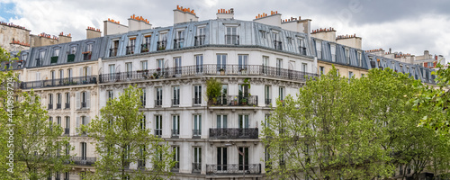 Photography Paris, beautiful buildings, view from the coulee verte Rene-Dumont in the 12th d