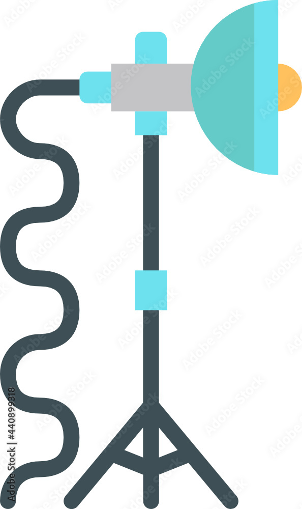 studio lighting flat icon studio lighting flat icon