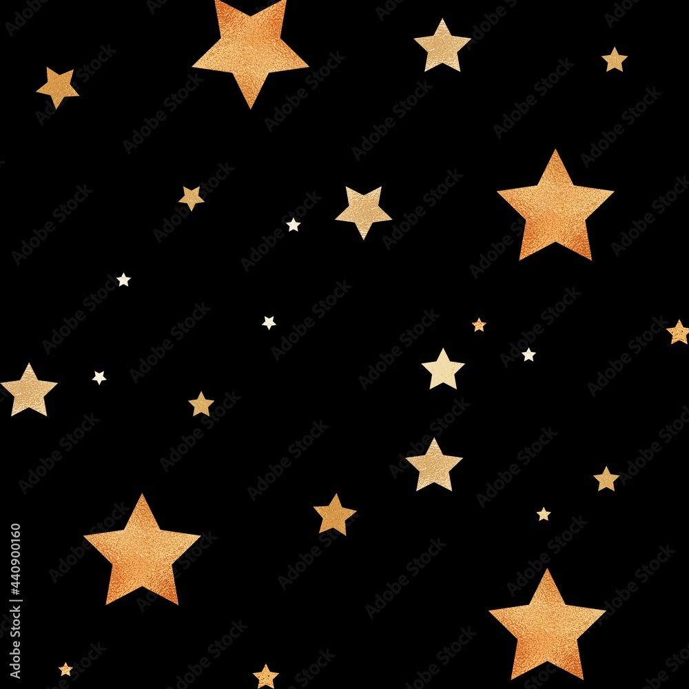 Golden stars on black wallpaper background Golden stars on black wallpaper background