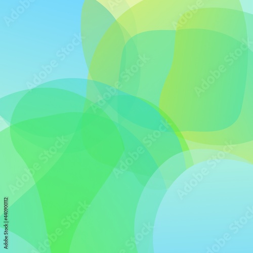 Abstract bright green colors with curves background