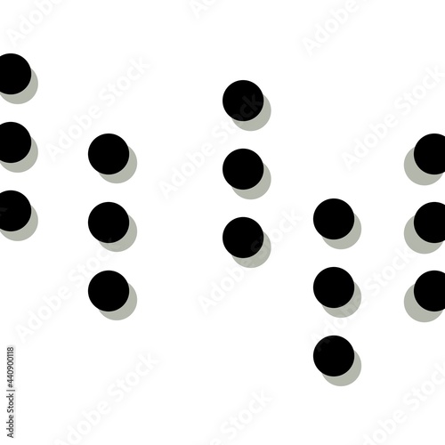 Black dots on white background wallpaper