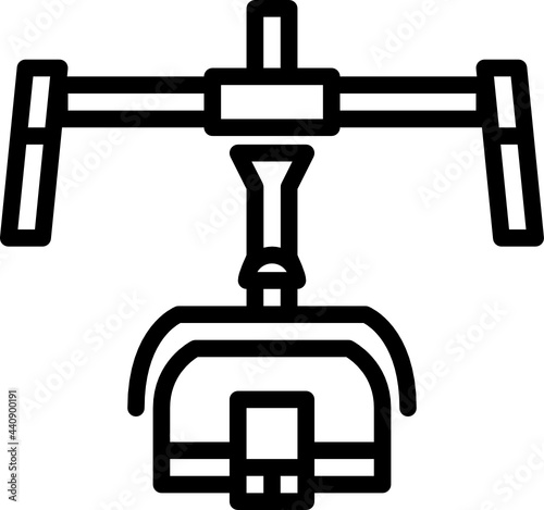 handle grip outline icon