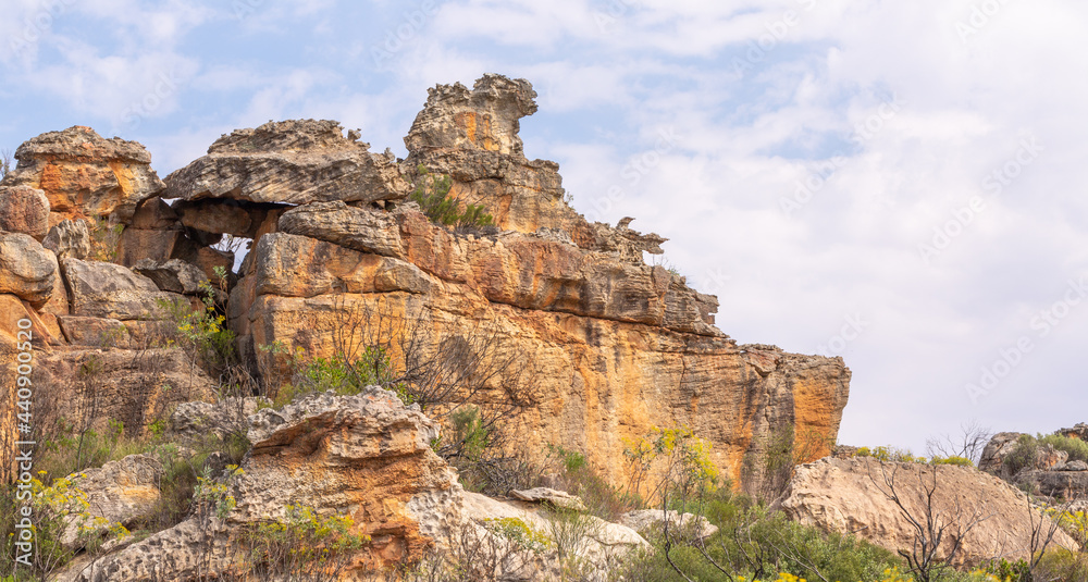 Rock formation on Gifberg near VanRhynsdorp in the Western Cape of South Africa