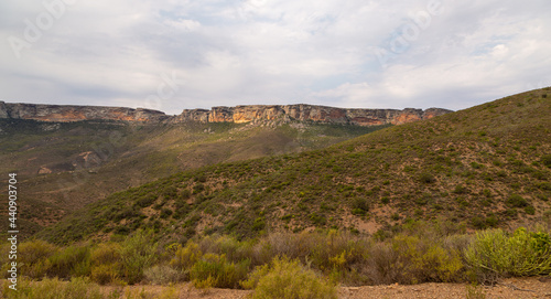 Panorama of the Gifberg seen from the Figberg Pass close to Van Rhynsdorp in the Western Cape of South Africa
