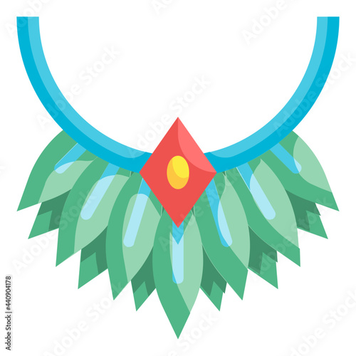 necklace flat icon