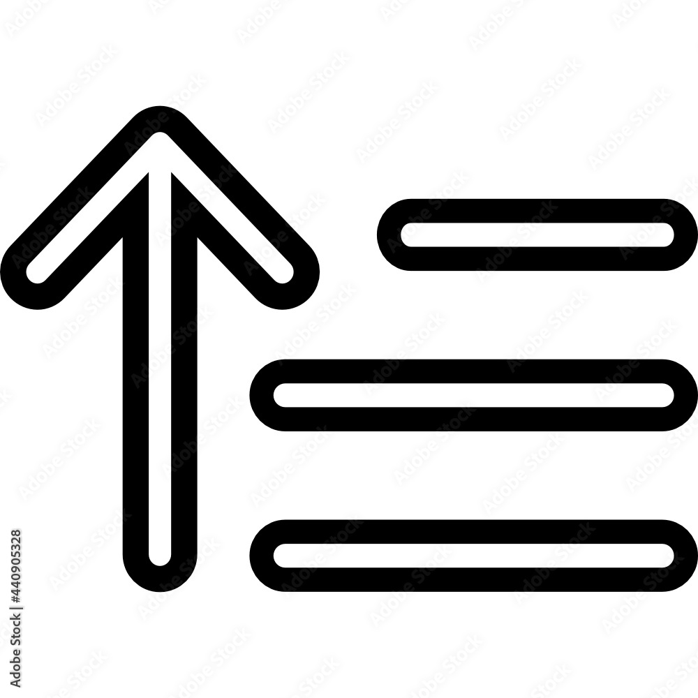 ascending icon vector ascending icon vector