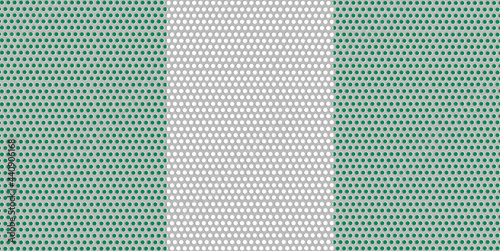 3D Flag of Nigeria on metal