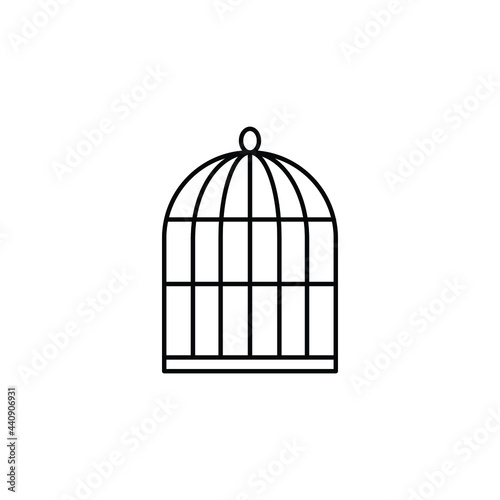 cage icon vector, birdcage icon