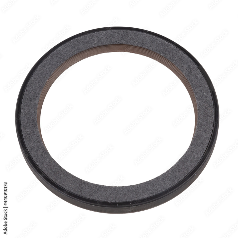 truck engine oil seals, isolated on a white background. truck engine oil seals, isolated on a white background.