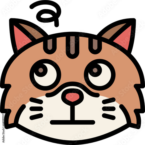boredom color outline icon
