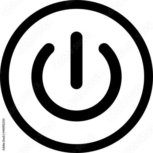power button icon vector