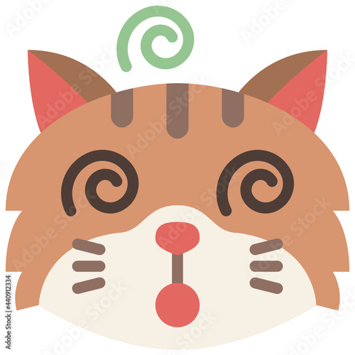 dizzy flat icon