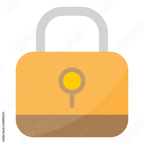 Lock flat style icon
