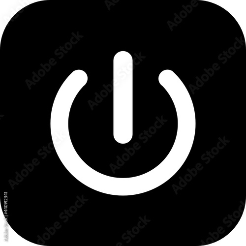 power button icon vector