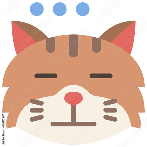 expressionless flat icon