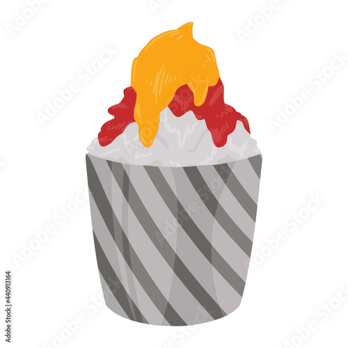ice cream of dessert illustration